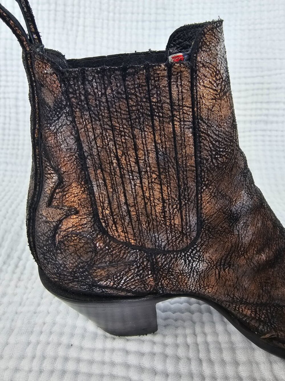 Old Gringo Shayana Shortie Boot | Metallic Bronze | Women's 8 | Like New - Picture 8 of 9